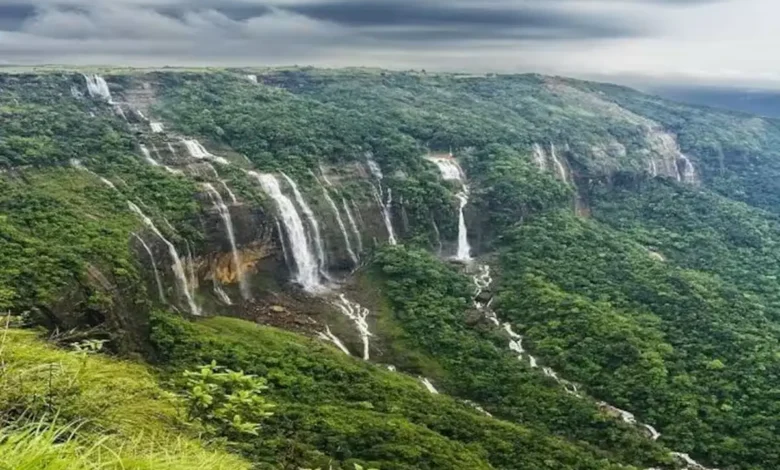 The Seven Sisters Waterfall, Meghalaya, India