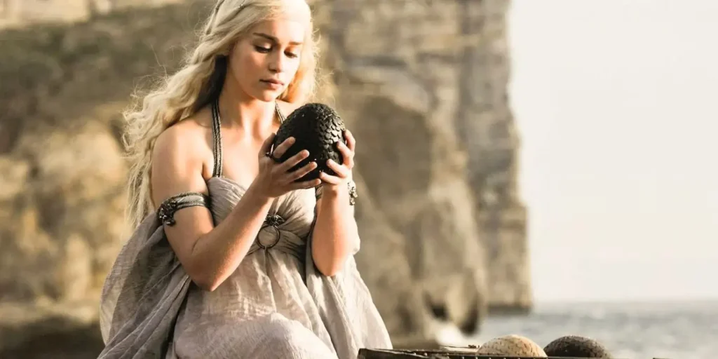 Daenaerys Targaryen with Dragon Eggs